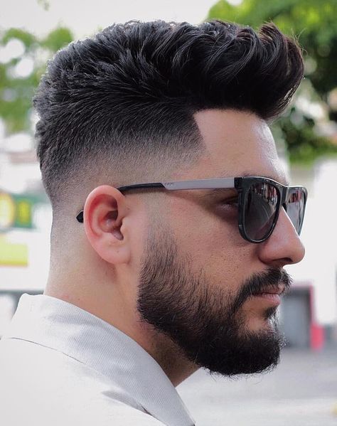 Faded Beard Styles, Men Fade Haircut Short, Hairstyles Thick Hair, Mens Hairstyles Fade, Mens Hairstyles With Beard, Gents Hair Style, Tapered Hair, Beard Fade, Taper Fade Haircut