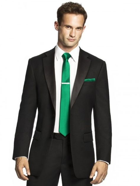 40 Trendy Emerald Green Wedding Ideas | Weddingomania, Grooms Apparel, Emerald Green Tie, Emerald Green and Gold, Unique Grooms Colors #emeraldandgoldweddings Black Suit White Shirt, White Tuxedo Wedding, Groomsmen Accessories, Emerald Green Weddings, Suit White, Ring Man, Gold Tie, Duchess Satin, Emerald Wedding