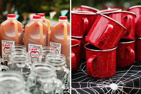 Crafty Fall Harvest Party {Not So Scary Halloween} // Hostess with the Mostess® Wedding Drinking Games, Scarecrow Cake, Flannel Party, Fall Festival Party, Spider Games, Fall Party Food, Fall Bonfire, Fall Harvest Party, Harvest Fest