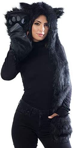 Black Panther Animal, Black Cat Halloween Costume, Panther Animal, Office Halloween Costumes, Faux Fur Ears, Panther Costume, Wolf Hat, Office Halloween