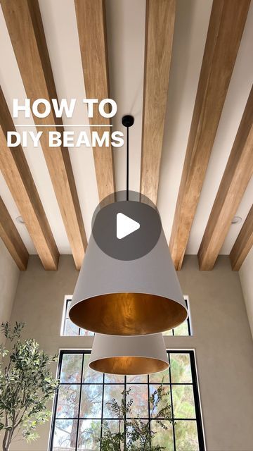 Angela Rose | DIY and Design on Instagram: "BEAMS of your DREAMS…and my signature custom stain mix: @minwaxusa Weathered Oak + Early American (I’ve used this combo hundreds of times and love it every time). See reel and stories for details on the finishing process!

#minwaxsignaturemix #minwaxpartner" Beam Stain Colors, Weathered Oak And Early American, Angela Rose, Rose Diy, My Signature, Weathered Oak, Wood Beams, Early American, Stain Colors