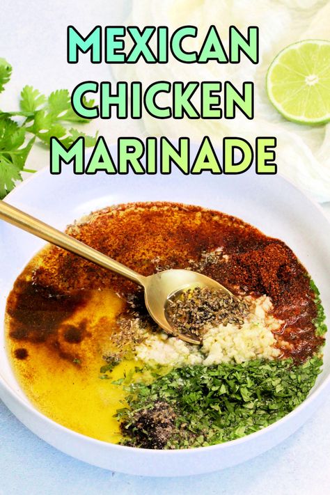 Mexican Yellow Chicken Marinade, Polo Asada Chicken Marinade, Mexican Chicken Thigh Marinade, Quick Mexican Chicken Marinade, Mexican Chicken Marinade For Tacos, Chicken Taco Marinade Mexican, Mexican Marinated Chicken, Spanish Marinade For Chicken, Arrachera Marinade Mexican