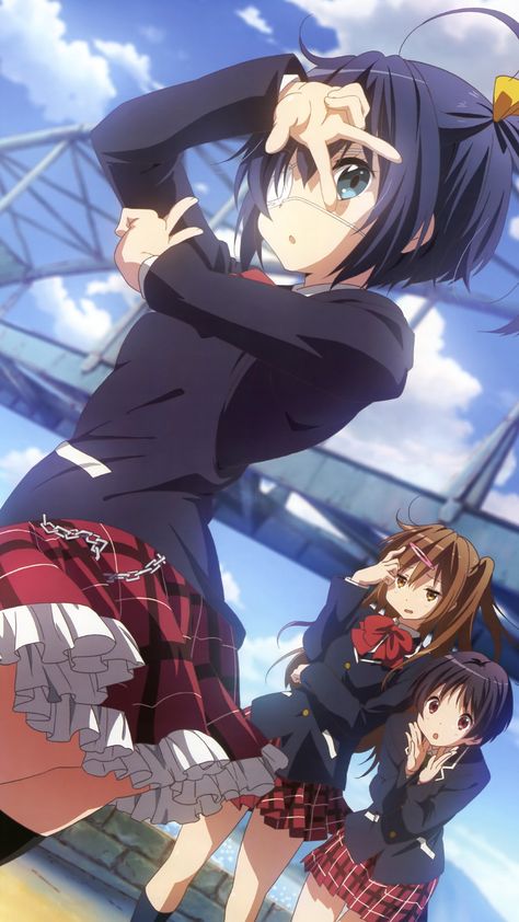 Rikka And Yuuta, Love Chunibyo, Karp Koi, Rikka Takanashi, Kyoto Animation, Images Kawaii, Light Novel, Anime Kawaii, Me Me Me Anime