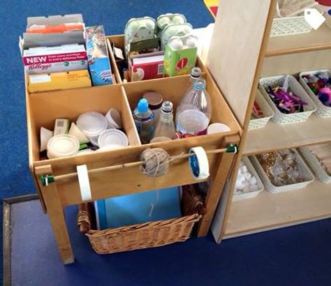 Junk Modelling Area, Junk Modelling Eyfs, Junk Modelling Area Eyfs, Eyfs Creative Area, Creative Area Eyfs, Classroom Areas, Head Start Classroom, Year 1 Classroom, Junk Modelling