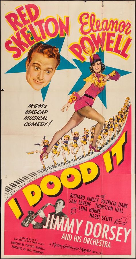 I Dood It (1943) Hazel Scott, Vincente Minnelli, 1970s Movie Posters, 1970s Movies, Eleanor Powell, Movies Pictures, Glenn Ford, Dance Pics, Red Skelton