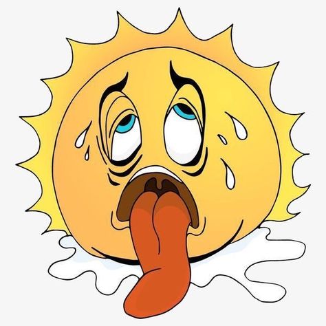 Hot Weather Humor, Images Emoji, Love Smiley, Emoticons Emojis, Cartoon Sun, Emoji Symbols, Funny Emoji Faces, Animated Emoticons, Funny Emoticons