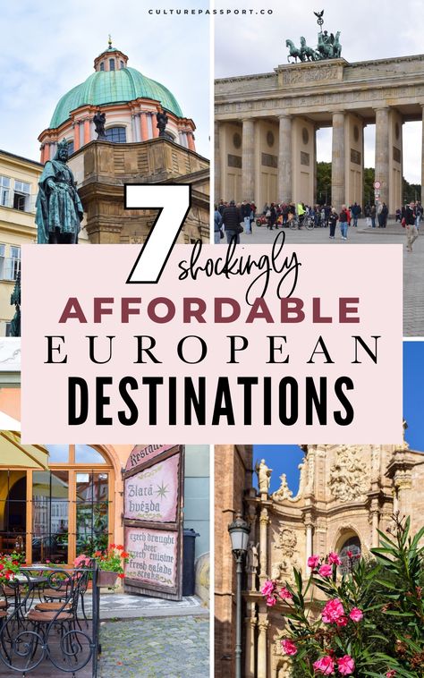 Must See European Destinations, Cheap European Vacations, Affordable European Destinations, Cheap Europe Destinations, Europe Travel Ideas, Europe Travel Summer, Travel Europe Destinations, European Travel Destinations, Usa Vacations