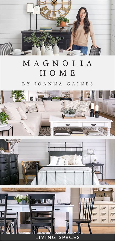 Magnolia Home by Joanna Gaines | Furniture collections at Living Spaces. Joanna has designed each piece to be family-friendly and comfortably livable - her authenticity shines through in every detail. Joanna Gaines Furniture Collection, Joanna Gaines Furniture, Joanne Gaines, Inspire Me Home Decor, Plate Racks, Hamptons Style, Baby Shower Decor, Magnolia Homes, Design Industrial