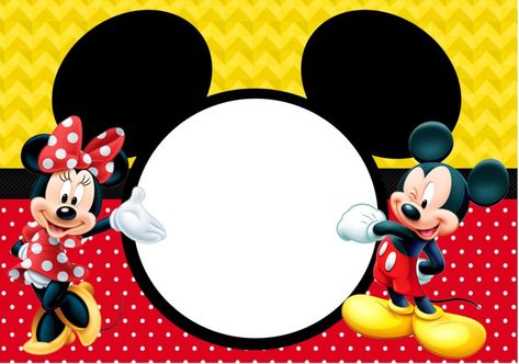 Minnie Mouse Frame, Mickey Mouse Frame, Minnie Invitations, Mickey Mouse Classroom, Mickey Mouse Baby Shower, Minnie Mouse Birthday Decorations, Mickey Theme, Minnie Mouse Invitations, Minnie Mouse Baby Shower