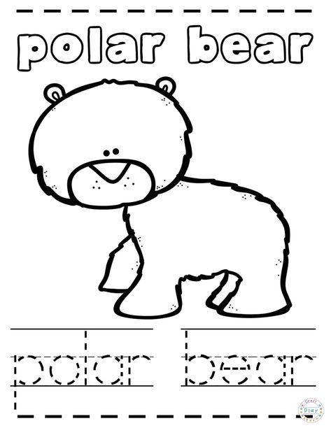 Polar Animals Preschool Crafts, Arctic Animals Printables, Polar Bears Preschool, Arctic Animals Preschool Activities, Polar Animals Preschool, Winter Animals Preschool, Arctic Animals Preschool, Polar Bear Coloring Page, Arctic Animals Crafts