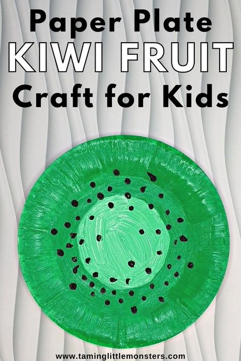 Green Colour Activity For Preschool, Easy Paper Plate Crafts, Plate Crafts For Kids, Healthy Food Art, Vegetable Crafts, Sun Crafts, Monkey Crafts, Fruit Crafts, Turtle Crafts