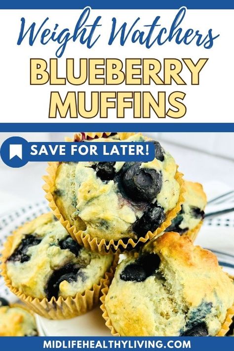 Ww Blueberry Muffins, Low Sugar Blueberry Muffins, Weight Watchers Blueberry Muffins, Yogurt Bark Recipe Frozen, Weight Watchers Muffins, Frozen Yogurt Blueberries, Yogurt Bark Recipe, Breakfast Cookie Recipe, Weight Watchers Breakfast