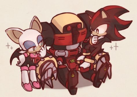 Team Dark Sonic, Sonic Idw, Dark Sonic, Team Dark, Shadow And Rouge, Shadow And Maria, Rouge The Bat, Sonic Heroes, Super Sonic