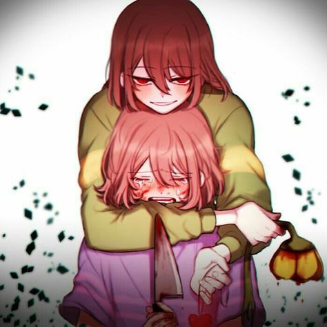 Frisk And Chara Fanart, Frisk X Chara, Chara X Frisk, Frisk Fanart, Undertale Frisk, Undertale Chara, Chara Undertale, Bendy Y Boris, Sans E Frisk