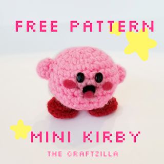 Kirby Crochet Pattern, Kirby Amigurumi, Idee Babyshower, Aesthetic Baby, Crochet Keychain Pattern, Pola Amigurumi, Crochet Animals Free Patterns, Crochet Design Pattern, Kawaii Crochet