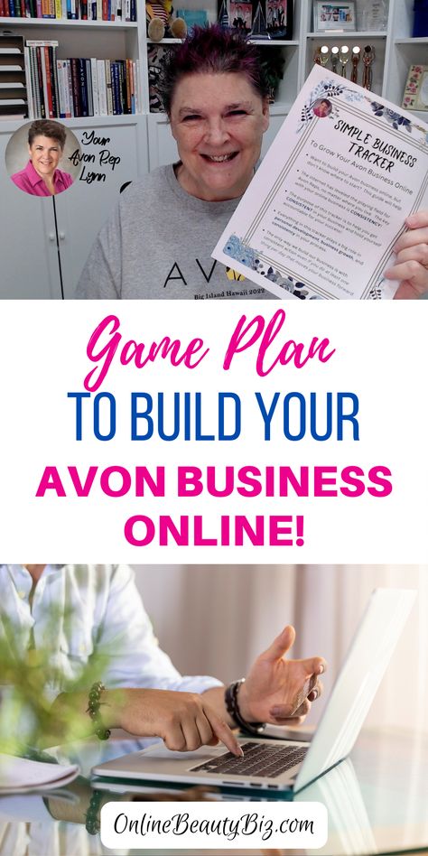 Want to build your Avon business online, but don’t know where to start? It’s important that you stay productive in your business and also consistent in showing up every day. But sometimes it’s hard to know what we should be doing. This Simple Business Tracker to Grow Your Avon Business online will help keep you productive in your business while being consistent and showing up every day. The tracker lays out what do to daily, weekly, and each campaign to grow yourself mentally, emotionally... Avon Images, Avon Gift Baskets, Avon Representative Business, Avon Marketing, Business Tracker, Being Consistent, Training Business, Avon Sales, Direct Sales Business