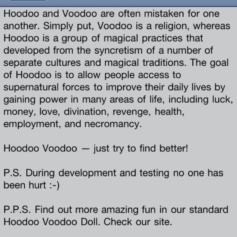 Hoodoo. Vs voodoo Voodoo Vs Hoodoo, Hoodoo Vs Voodoo, Writing Petitions Hoodoo, Witch Essentials, Crossroads Hoodoo, Spirituality Journey, Voodoo History, Louisiana Voodoo, Pagan Spells