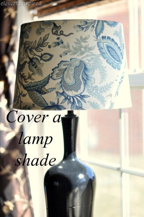 Origami Lamps, Recover Lamp Shades, Lampshade Redo, Cover Lampshade, Woodland Cottage, Origami Lamp, Lampshade Makeover, Neat Tricks, Diy Shades