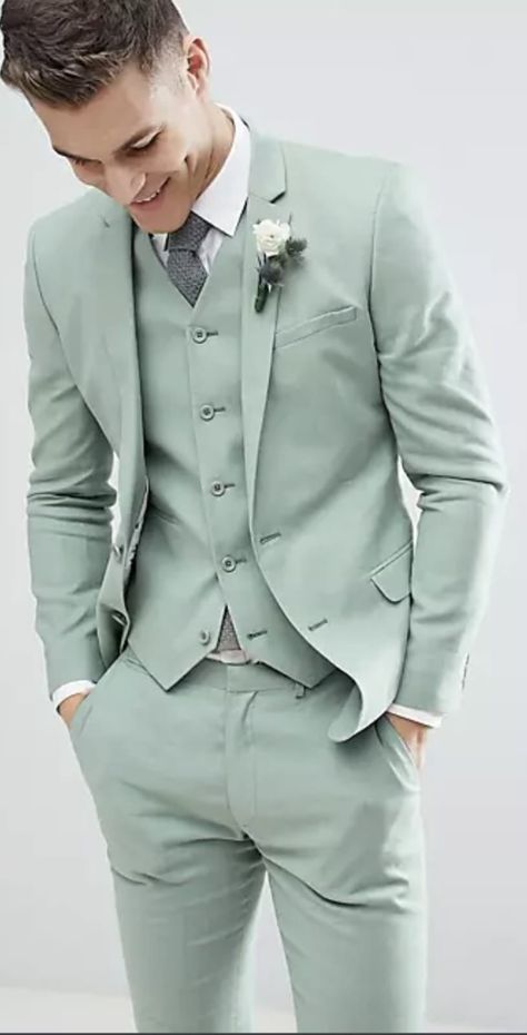 Prince Naveen Wedding Suit, Stylish Suits For Men, Green Tux, Green Suit Men, Green Wedding Suit, Stylish Men Wear, Stylish Mens Suits, Classy Suits, Stylish Suit