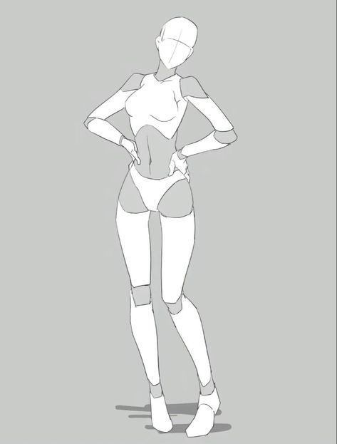 Arm On Hip Pose Reference, Female Pose Ideas Drawing Reference, Simple Sitting Poses, Casual Outfits For Women Drawing, Anime Gesture Pose Reference, Anime Character Base Pose Reference, Fully Body Poses Drawing Reference, Concert Stage Reference Drawing, Hand On Hip Pose Drawing