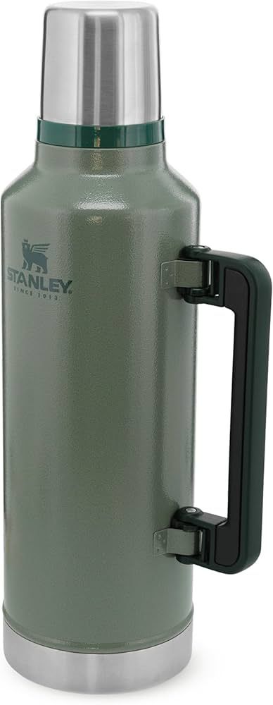 Stanley Classic Legendary Thermos Flask 2.3L - Keeps Hot or Cold For 45 Hours - BPA-Free Thermal Flask - Stainless Steel Leakproof Coffee Flask - Flask For Hot Drink - Dishwasher Safe - Green : Amazon.co.uk: Home & Kitchen Stanley Thermos, Coffee Flask, Thermal Flask, Wide Mouth Bottle, Thermos Flask, Drink Containers, Vacuum Bottle, Stainless Steel Thermos, Insulated Bottle