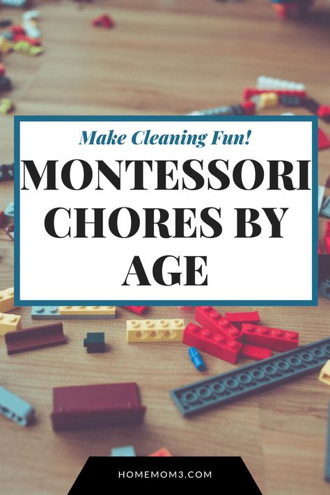 Montessori chore list by age group. From toys to games. How do you get your kids to do chores? #chores #parenting Montessori Chores By Age, Toddler Chores By Age, Montessori Chore Chart, Chores For 2-3, Kindergarten Chores, Chore List By Age, Kids Chores By Age, Chores For Toddlers, Chores By Age