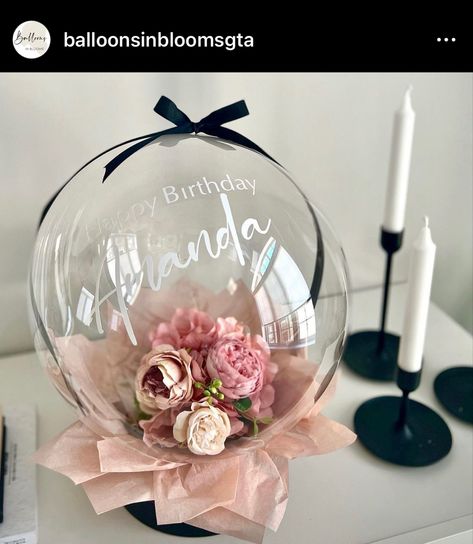 Bubble bouquet gift box Bubble Balloon Bouquet, Bubble Bouquet, Bubble Gift, Balloon Crafts, Balloon Display, Bouquet Gift, Balloon Gift, Bubble Balloons, Balloon Design