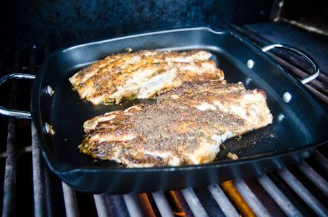 Blackened Grouper Recipe for the Grill. Blackened Grouper, Grouper Recipe, Grilled Grouper, Blackened Redfish, Grouper Recipes, Overeaters Anonymous, Blacken Fish, Green Egg Recipes, Grilled Peppers