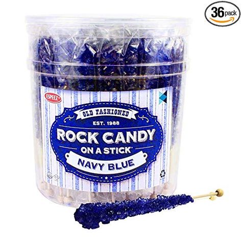 Crystal Rock Candy, Blueberry Candy, Rock Candy Sticks, Ring Pops, Wrapped Sticks, Sugar Sticks, Vanilla Birthday Cake, Nostalgic Candy, Colored Sugar