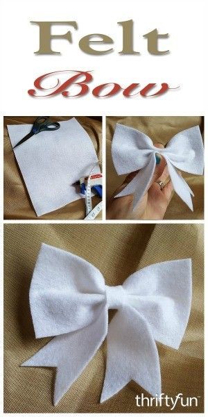 Felt Bow Tie, Felt Hair Bows, Christmas Bows Diy, Diy Fashion Trends, Girls Hair Bows Diy, Diy Fashion Projects, Christmas Hair Bows, Felt Bows, Bow Making