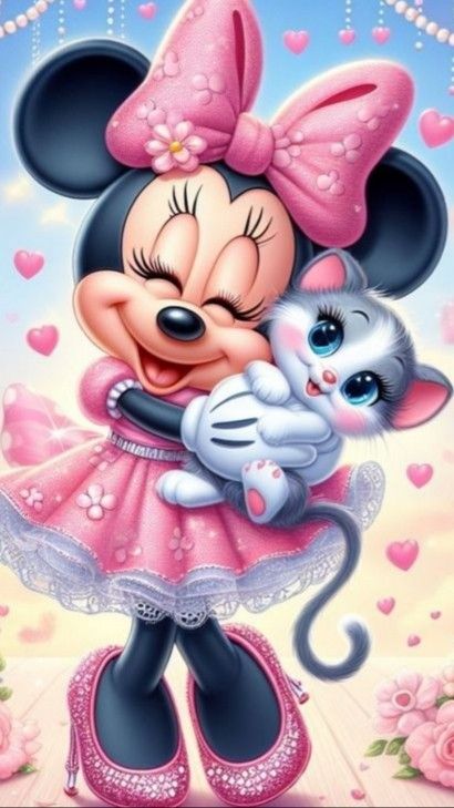 Minnie Mouse Pics, Pink Panther Cartoon, Minnie Mouse Cartoons, Mouse Images, Walt Disney Movies, Pink Wallpaper Hello Kitty, Mickey Mouse Images, Minnie Mouse Images, Minnie Mouse Pictures