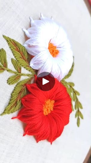 3d Hand Embroidery, Sewing Tips For Beginners, 3d Hand, Love Embroidery, Flowers Embroidery, Needle Point, 3d Flowers, New Trend, Hand Embroidery Designs