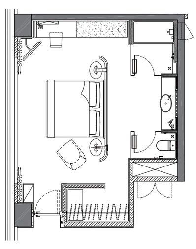 Hotel Room Plan, Hotel Room Design Plan, Hotel Icon, Hotel Floor Plan, Hotel Floor, Hotel Plan, Hotel Room Design, Master Room, Bedroom Floor Plans