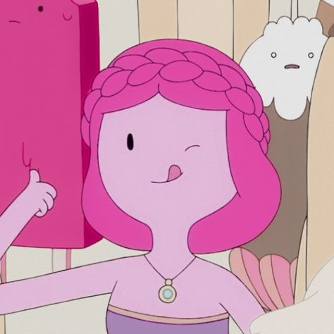 Adventure Time Princess Bubblegum, Time Princess, Princess Bubblegum, A Cartoon, Adventure Time, Pink Hair, A Girl, Bed, Wall