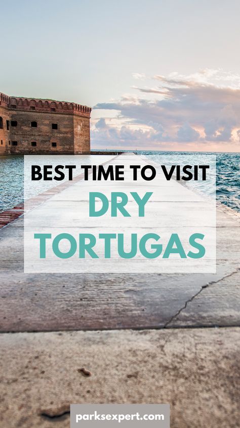 When is the best time to visit Dry Tortugas National Park? Find out in our post that also covers how to get there, things to do, and more. Plus, download a free packing list! Florida National Parks Itinerary, Dry Tortugas National Park Key West, Florida National Parks, Fl Keys, Dry Tortugas National Park, Dry Tortugas, East Coast Road Trip, Florida Trip, Trip Planner