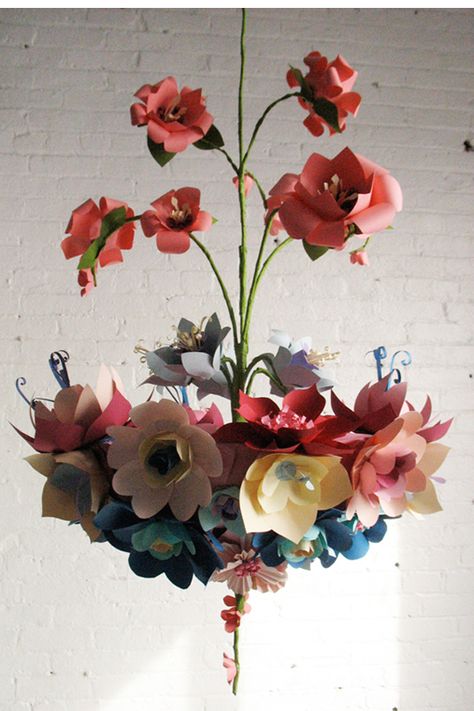 Crepe paper flowers