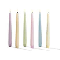 Check this out! Pastel Forest Wedding, Pastel Candles, Random Furniture, Turtle Creek Lane, Spring Lunch, Pastel Candle, Flameless Taper Candles, Indoor Lanterns, Home Wedding Decor