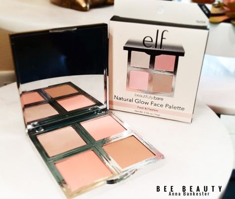 e.l.f. Beautifully Bare Natural Glow Face Palette Pale Girl Makeup, Whats In My Makeup Bag, Elf Face, Shadow Face, Target Beauty, Glow Face, Makeup Advice, Gothic Glam, Makeup And Beauty Blog