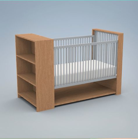 Cheap Bedroom Makeover, Baby Crib Designs, Handmade Crib, Kids Bed Design, Crib Design, Wooden Cribs, Down Ceiling Design, Wooden Toys Design, Baby Furniture Sets