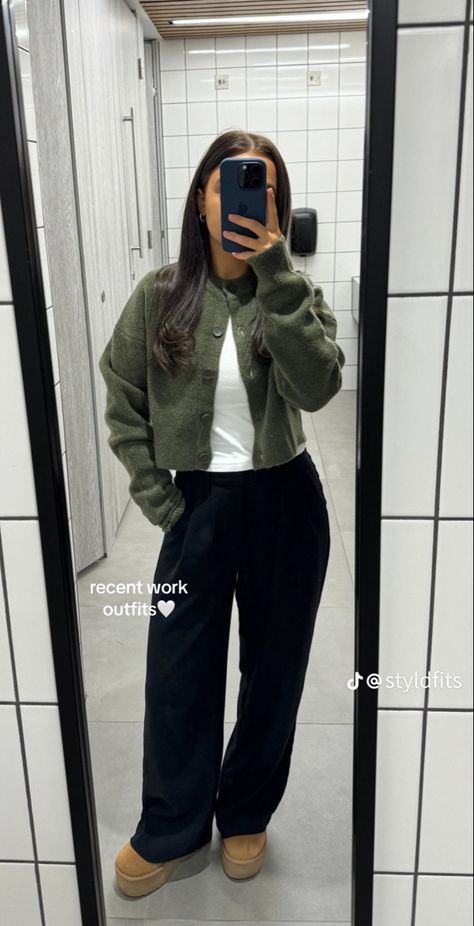 Young Work Outfit, High Waisted Jeans Outfit, Winter Fashion Outfits Casual, Uni Outfits, Stylish Work Attire, Stylish Work Outfits, Causual Outfits, Mode Inspo, Outfit Inspo Fall