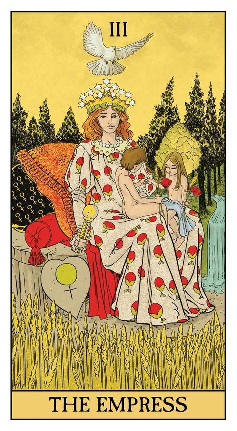 Llewellyn Tarot, Empress Tarot Card, Empress Tarot, Angel Tarot Cards, 78 Tarot Cards, Tarot Magic, Angel Tarot, Online Tarot, Tarot Meanings