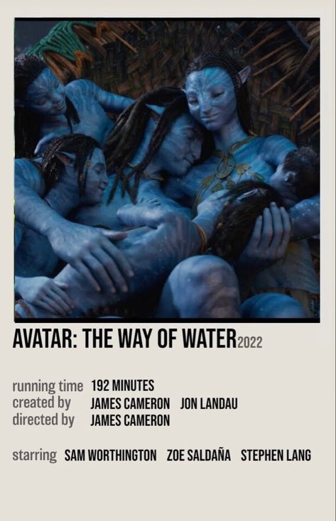 Avatar Movie Poster, Water Movie, Polaroid Movie Poster, Avatar Poster, Stephen Lang, Avatar The Way Of Water, Water Poster, Film Posters Vintage, Avatar Movie