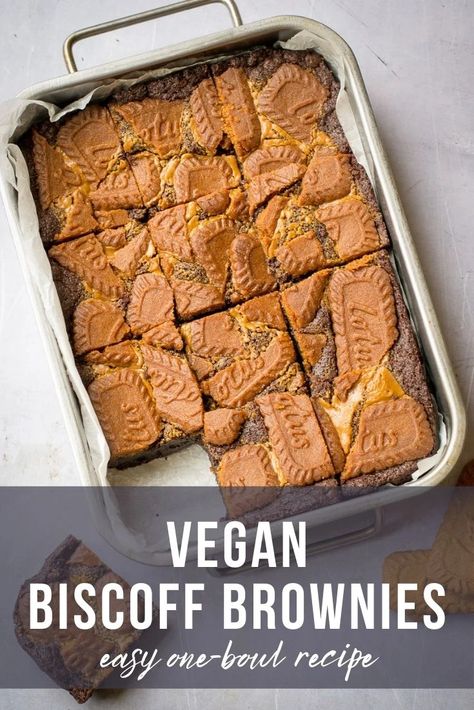 Biscoff Brownies, Vegan Valentines, Broken Biscuits, Vegan Afternoon Tea, Vegan Picnic, Egg Free Baking, Biscoff Recipes, Dairy Free Baking, Biscoff Cookie Butter