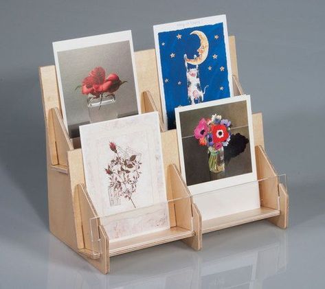 Greeting Card Display Stand, Greeting Card Holder, Postcard Holder, Gift Card Displays, Postcard Display, Stall Display, Greeting Card Display, Brochure Holders, Countertop Display