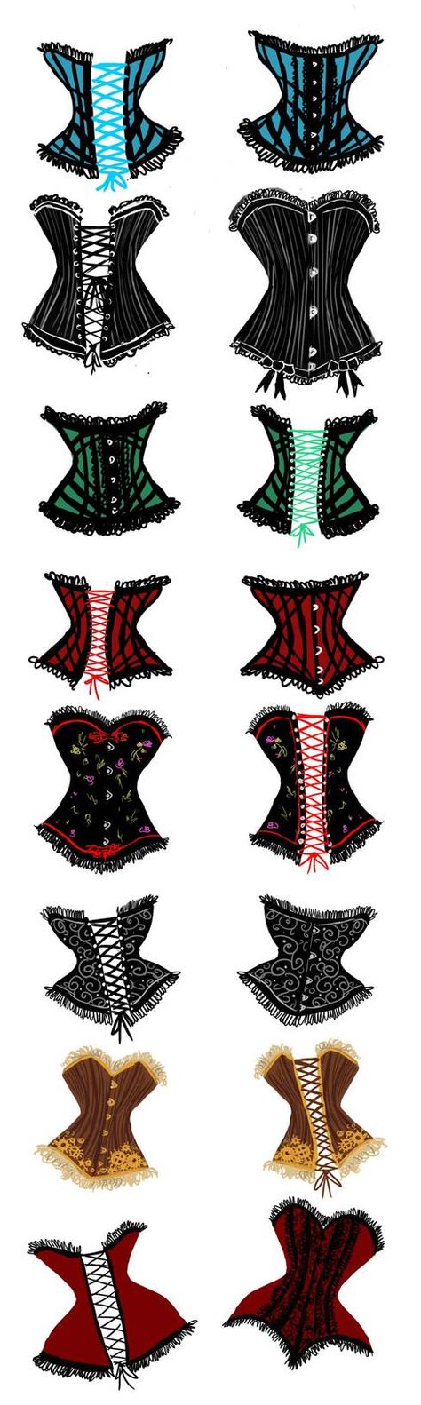 Fashion Drawing Sketches, Corset Fashion, Clothing Design Sketches, Fashion Design Collection, Diy Vetement, Drawing Anime Clothes, Retro Mode, Fashion Art Illustration, Fashion Design Drawings