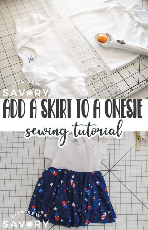 How To Sew A Onesie, Baby Girl Sewing Projects, Diy Baby Sewing Projects, Diy Onesie, Onesie Diy, Girls Clothes Sewing, Newborn Pattern, Make A Dress, Onesie Dress