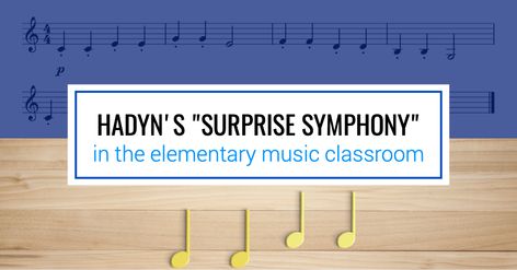 Haydn’s Symphony No. 94 in G Major: “The Surprise Symphony” Homeschool Lessons, The Yellow Brick Road, Elementary Music Classroom, Music Teachers, Music Teaching, G Major, Music Ed, Homeschool Lesson, Music School