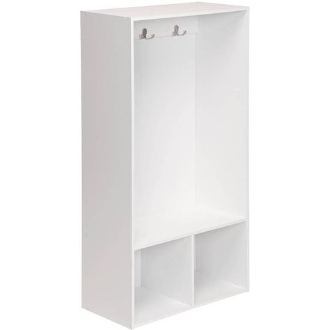 Free 2-day shipping. Buy ClosetMaid 1598 Kids' Open Storage Locker with Hooks, White at Walmart.com Backpack Station, Kids Locker, Wood Lockers, Wooden Cubby, Storage Benches, Storage Locker, White Storage, Standing Shelves, Fabric Drawers