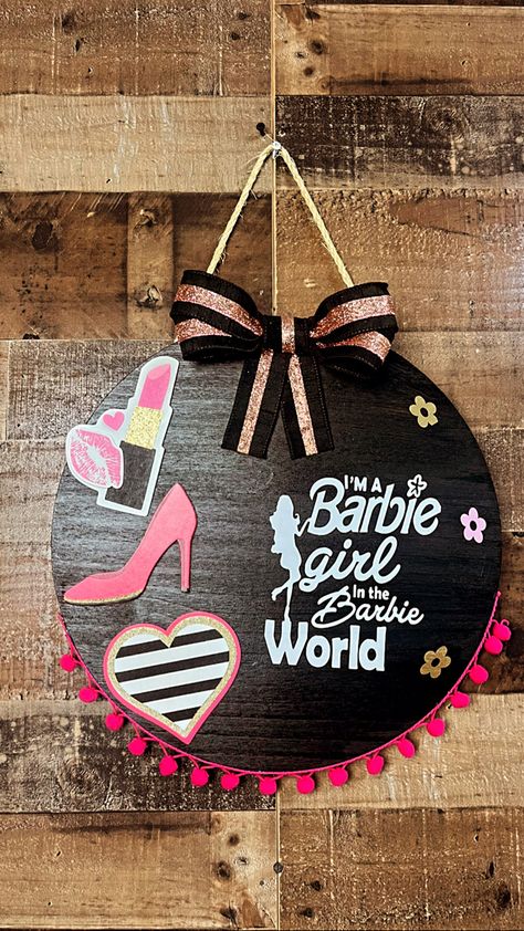 Barbie Door Hanger, Barbie Ideas, Hollywood Glam, Door Sign, Barbie Girl, My New Room, Door Signs, New Room, Door Hanger