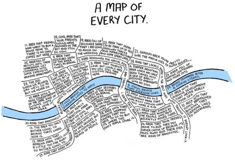 A Deadly Accurate Map of Every Single City City Map Drawing, City Maps Illustration, Urban Mapping, Sound Map, City Maps Design, Fantasy Map Making, Imaginary Maps, Map Making, City Map Art